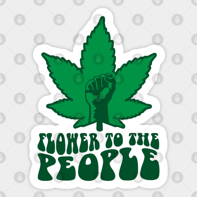 Flower to the people Sticker by defytees